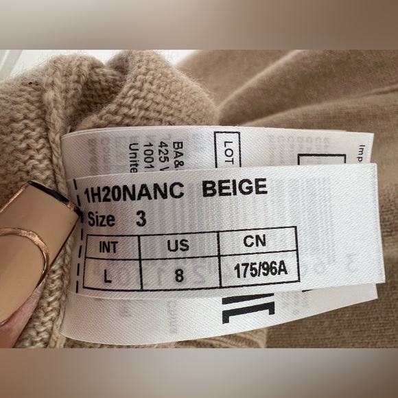 NWT BA&SH Nancy Puffed Sleeve Mini Sweater Dress - Picture 11 of 13